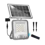 200w Solar Powered Street Light - Ip 67 Water Proof Outdoor Lamp With Solar Panel & Remote Control