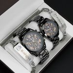  KNIGHT AND PRINCESS COUPLE'S WATCH WITH BRACELETS GIFT SET for birthdays wedding corporate gift set 