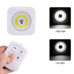 product_image_name-Generic-3pcs White LED Lighting Light Battery Operated Wireless COB Night LED Light With Remote Control For Cabinet And Indoor Use-7
