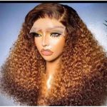  Super soft pixie curl 3 tone wig with T frontal