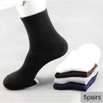 5 PAIR SNEAKERS LOAFERS LONG ANKLE SOCKS