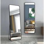 Elegant Standing Mirror Black