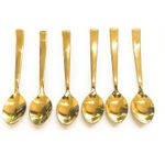 product_image_name-Generic-Gold Stainless Steel Spoon - 6Pcs SPOON ONLY-1