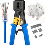 Generic RJ45 Crimping Tool Kit for Cat6 Cat5E Cat5,Multifunctional Ethernet Network Cable Crimper