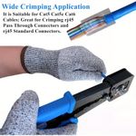 Generic RJ45 Crimping Tool Kit for Cat6 Cat5E Cat5,Multifunctional Ethernet Network Cable Crimper - image 8