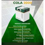 Generic Cola 2000wh/1000w premium solar generator with -5years warranty - image 3