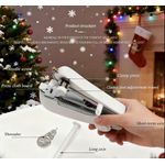 Generic Portable Mini Handheld Sewing Machine, Compact Manual Stitching Tool for Home Fabric Repair - image 3