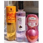 Fragrance combo gift set perfume of 3 in 1 of Vanilla Crush Body Mist, Monogotas Body Mist and Tag Roll On for proper body layering (approved  EDP fragrance perfume body spray) 