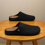 Fashion Sleek black closed-toe mule for Men