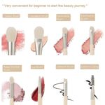 DORXTI 8Pcs Makeup Brush Set: Professional Eyeshadow, Eyebrow & Concealer Kit - image 5