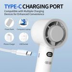 Taigexin type c Rechargeable Mini Hand Fan high speed TGX207C - image 3