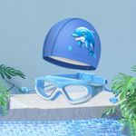 product_image_name-Generic-Children's Clear Large Frame Swimming Goggles For Boys Girls, Swimming Glasses For Summer Swimming Pool, Beach, Surfing, splash-1