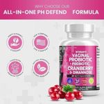 product_image_name-Generic-Probiotics Women's Vaginal Probiotic + Prebiotic, Cranberry & D-Mannose – Intimate Health, pH Balance, UTI & Yeast Support – 60 Capsules All in One Supplement-3
