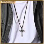 product_image_name-ASHION-Unisex Stainless Steel Cross Pendant Chain – Fashion Jewelry for Men & Women-6