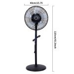 product_image_name-Generic-16-inch upright remote-controlled floor fan, direct power plug (non-rechargeable) + timer function + digital display screen + adjustable fan speed, black.-5