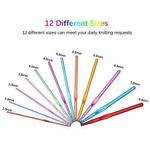 product_image_name-Generic-12 PCS CROCHET HOOK KIT,  CROCHET KNITTING HOOK NEEDLE SET-2