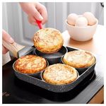 product_image_name-Generic-4 Holes Omelette, Burger Non Stick Fry Pan-2