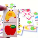 product_image_name-Generic-Wooden Fruit Dominoes Set - An educational logic and strategy game for children, developing hand-eye coordination.-6