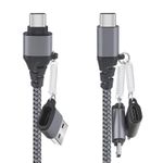 Generic 5-in-1 Fast Charging USB Cable Nylon Braided Charging Cable for Laptop iPad - image 8
