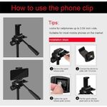product_image_name-Generic-Phone Tripod Stand Kit With Holder Control Lightweight Portable-5