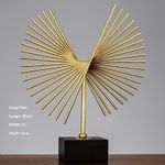 Abstract Golden Kinetic Wing Metal Sculpture (Large Size)