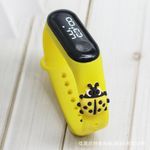 product_image_name-Fashion-Yellow Ladybug Decor LED Watch-1