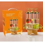 product_image_name-Generic-Drink Dispensers with Glass Lid and Spigot Jar for Lemonade Iced Tea Outdoor Clear-2