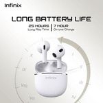 Infinix Buds Lite Clear Vocal 25 Hours PlayTime Bluetoth Earbuds - image 2