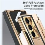 product_image_name-Generic-Samsung Galaxy Z Fold 7 Leather Hinge Protector Case plus privacy screen protector and stand -2