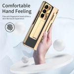 product_image_name-Generic-Samsung Galaxy Z Fold 7 Leather Hinge Protector Case plus privacy screen protector and stand -3