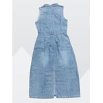 product_image_name-Fashion-High quality ladies sleeveless denim long gown-2