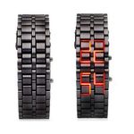 product_image_name-Fashion-Luxury Black Full Metal Digital Lava Wrist Watch- Unisex-1