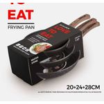 3 In 1 Non Stick Fry Sauce Pan For Frying 