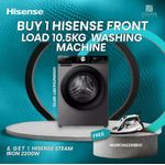 Hisense 10Kg Wash and spain Front Load Inverter Washing Machine 1014