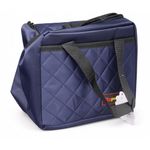 Hippo Navy Blue Quilted Insulated Lunch Cooler Bag