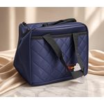Hippo Navy Blue Quilted Insulated Lunch Cooler Bag - image 2