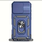 Amor IPhone 16 plus , Rugged Protective Case With Slide Camera Cover & Ring Holder Stand