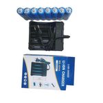 Generic 8pcs 3,7V Rechargeable 18650 Battery & 4 Slot Charger