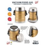 Premium Insulated Thermal Food Jug - 750ml Leakproof Lunch Box Flask with Strap