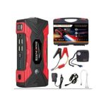 High Power JUMP STARTER KIT And POWER BANK With Inflator & Air Compressor For Cars, Laptop & Mobile Devices - 99800mAH 12V ULTRASAFE LITHIUM - Torch Light- MULTI FUNCTIONAL