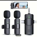 K9 Wireless Lavalier Microphone 2-in-1 – Dual Clip-On Mic for Android, iPhone, TikTok, YouTube & Live Streaming