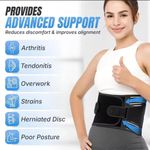 Band Professional Breathable Waist  Support Belt For Lumber Disc Pain. - image 2
