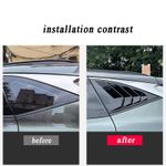 Generic Unique Quality Plastic Rear Window Vents Covers - Black - image 3