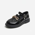 Fashion Lucy Heart Charm Patent Loafers