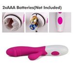 product_image_name-RUNSONE-Womens Upgraded Vibrator Powerful G Spot Silicone Dildo 10 Modes Adult Personal Wand Handhold Massager Quiet Vagina Clitoris Stimulator 2 Motors Multispeed Rabbit Masturbations Vibe Best Seller Female Sex Toy-4
