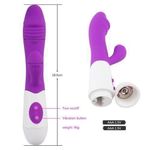 product_image_name-RUNSONE-Womens Upgraded Vibrator Powerful G Spot Silicone Dildo 10 Modes Adult Personal Wand Handhold Massager Quiet Vagina Clitoris Stimulator 2 Motors Multispeed Rabbit Masturbations Vibe Best Seller Female Sex Toy-5