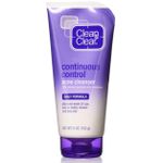 Clean & Clear Continuous Control Benzoyl Peroxide Acne Cleanser, 5 Oz (142 G)