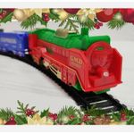 Generic Vintage Snowflake Christmas Santa Claus Teddy Bear + Christmas Train Set for Kids - Christmas Tree Gift Set. - image 6