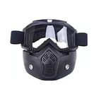 Generic Classic Detachable Clear Face UV Face Mask - Black - image 2