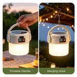 Generic Solar Powered Camping Lantern with Side Flashlight, Dual Light Digital Power Display LED Waterproof Emergency Lamp - image 6